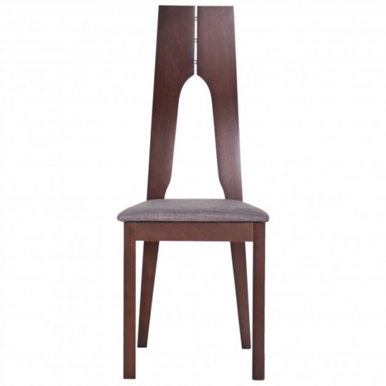 Dining chair Portland AMF dark walnut/graphite (beech wood/fabric) (546281)