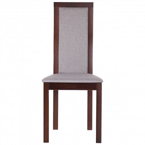 Dining chair Burton AMF dark walnut/cappuccino (beech wood/fabric) (546278)