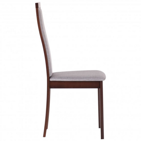 Dining chair Burton AMF dark walnut/cappuccino (beech wood/fabric) (546278)