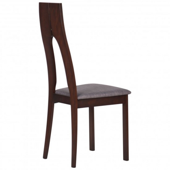 Dining chair Portland AMF dark walnut/graphite (beech wood/fabric) (546281)