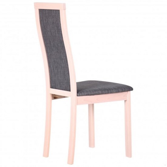 Dining chair Burton AMF bleached beech/graphite (beech wood/fabric) (546279)