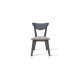 Wooden dining chair Lucas Mix furniture gray