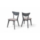 Wooden dining chair Lucas Mix furniture gray