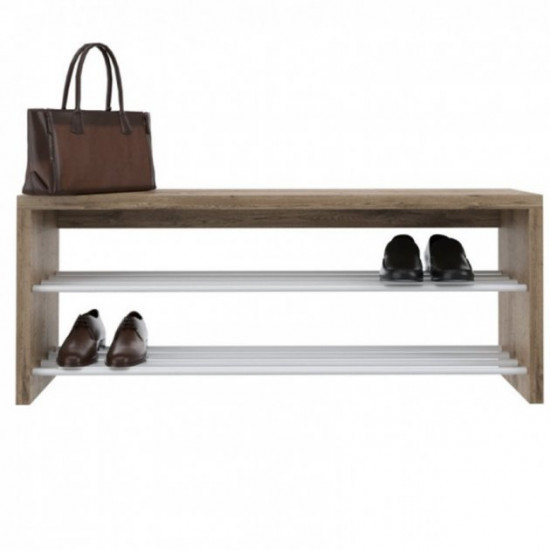 Shoe rack Fenster “Safari White” 120x29.5x47.5 cm. Alicante