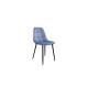 Chair for kitchen, cafe, bar fabric + painted metal M-01-3 Vetro Mebel Gray