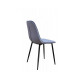 Chair for kitchen, cafe, bar fabric + painted metal M-01-3 Vetro Mebel Gray