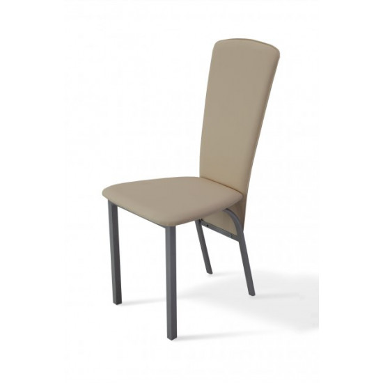 Chair Tito Mix Furniture Gray/Milk (metal/leatherette Zeus Deluxe Sunny)