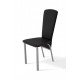 Chair Tito Mix Furniture Gray/Black (metal/leatherette Zeus Deluxe Black)