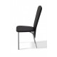 Chair Tito Mix Furniture Gray/Black (metal/leatherette Zeus Deluxe Black)