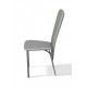 Chair Tito Mix Furniture Gray/Grey (metal/leatherette Zeus Deluxe Silver)