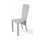 Chair Tito Mix Furniture Gray/White (metal/leatherette Zeus Deluxe White)