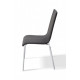 Chair Kelly Mix Furniture Gray/Black (metal/leatherette Zeus Deluxe Black)