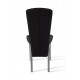 Chair Tito Mix Furniture Gray/Black (metal/leatherette Zeus Deluxe Black)