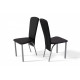 Chair Tito Mix Furniture Gray/Black (metal/leatherette Zeus Deluxe Black)