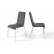 Chair Kelly Mix Furniture Gray/Black (metal/leatherette Zeus Deluxe Black)