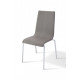 Chair Kelly Mix Furniture Gray/Grey (metal/leatherette Zeus Deluxe Dark Gray)