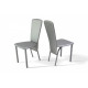 Chair Tito Mix Furniture Gray/Grey (metal/leatherette Zeus Deluxe Silver)