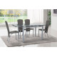 Chair Tito Mix Furniture Gray/Grey (metal/leatherette Zeus Deluxe Silver)