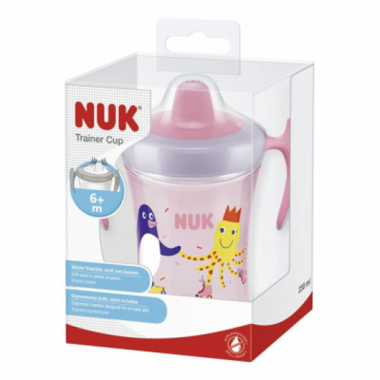  Поильник-непроливайка Nuk Evolution Trainer Fun 230 мл (3953130)