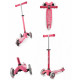 Three-wheel scooter Mini Micro Mini Deluxe Pink (MMD003) (not luminous wheels) pink