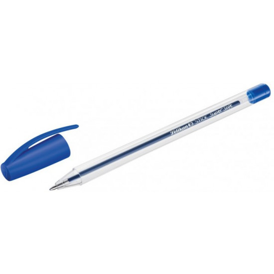 Ballpoint pens Pelikan Stick Super Soft 1 mm blue 12 pcs (804387-12)