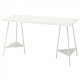 Writing desk IKEA LAGKAPTEN / TILLSLAG 140x60 cm white (694.172.04)