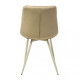 Chair for kitchen, cafe, bar artificial leather + painted metal N-45 Vetro Mebel Milky