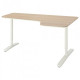 Working table IKEA BEKANT 160x110 cm oak/white (192.846.59)