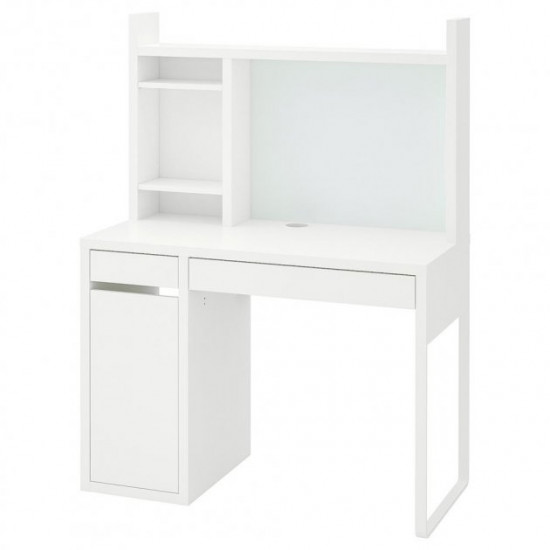 Writing desk with extension IKEA MICKE 105x50 cm white (099.030.14)