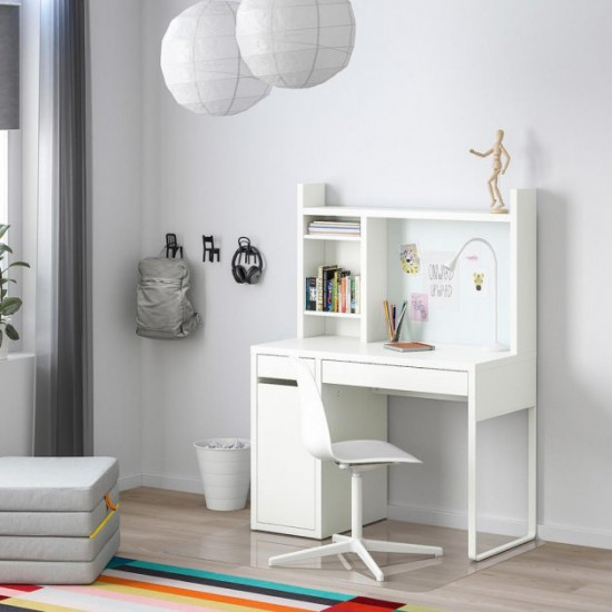 Writing desk with extension IKEA MICKE 105x50 cm white (099.030.14)