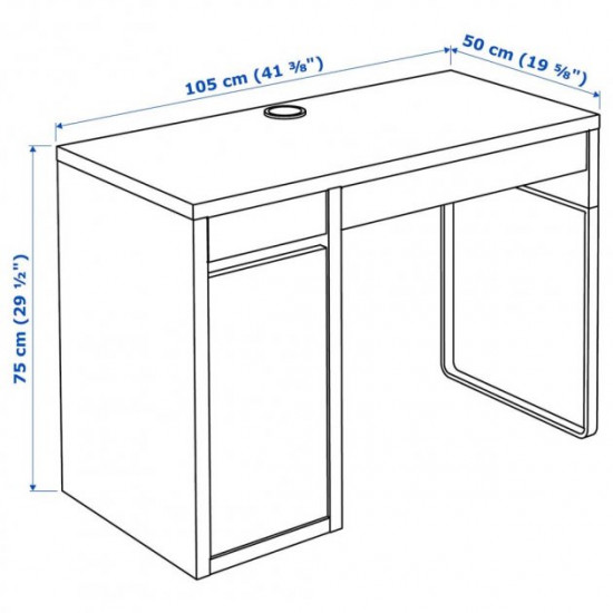 Writing desk IKEA MICKE 105x50 cm white (104.898.39)