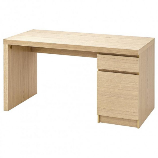 Writing desk IKEA MALM 140x65 cm oak (203.598.23)