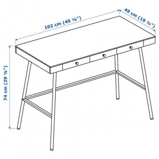 Work table IKEA LILLASEN 102x49 cm bamboo (902.782.77)