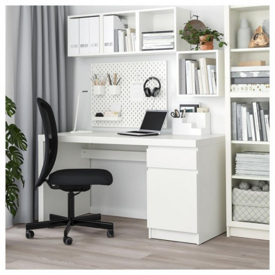 Writing desk IKEA MALM 140x65 cm white (602.141.59)