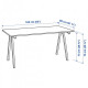 Writing desk IKEA TROTTEN 160x80 cm (994.295.59)