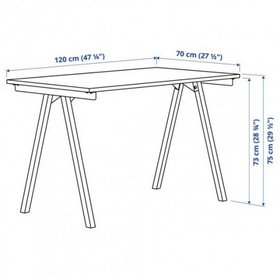  Письмовий стіл IKEA TROTTEN 120х70 см (294.249.42)