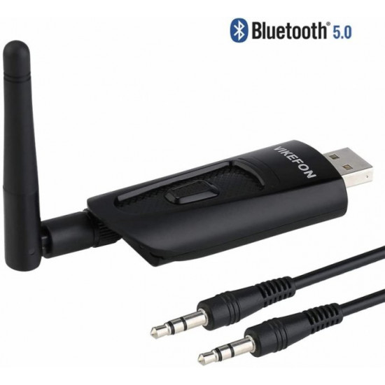 Трансмітер-передавач Bluetooth USB/AUX 5.0 AptX LL Vikefon