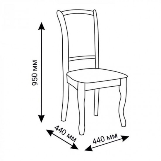  Стул деревянный с мягкими сиденьем и спинкой МАРСЕЛЬ (белый)