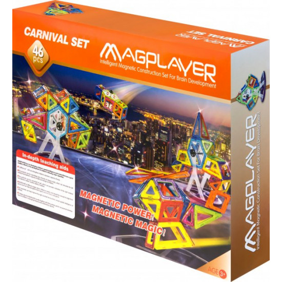 Magnetic construction set Magplayer 46 elements (MPB-46)