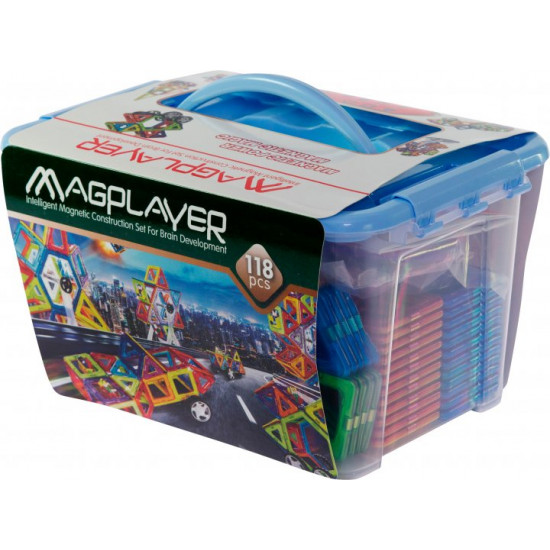 Magnetic construction set Magplayer 118 elements (MPT-118)