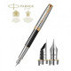 Fountain pen Parker SONNET 17 Metal and Black Lacquer GT FP18 F