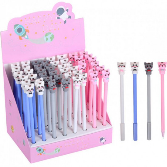 Children's gel pen Cats blue paste 0.38mm art. 6026