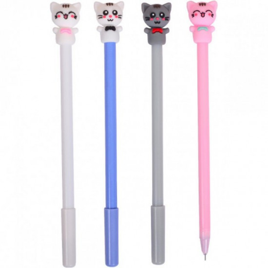 Children's gel pen Cats blue paste 0.38mm art. 6026