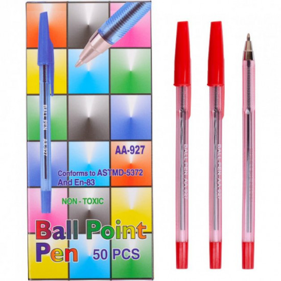 Ballpoint pen Color red paste 1mm art.AA927