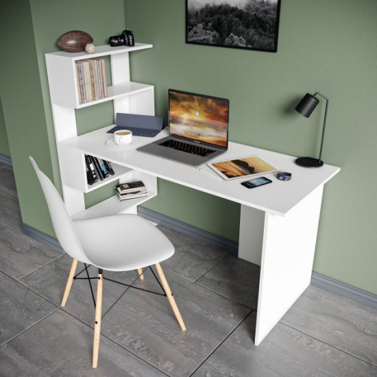 Computer desk with shelves Without brand MST-24 1416*1226*600 white