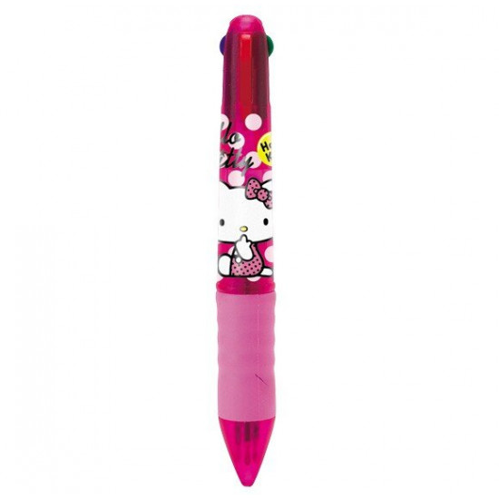 Ballpoint pen 4 colors Hello Kitty Sanrio Multi-colored 881780434588