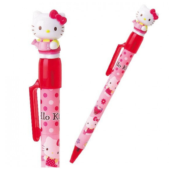 Ballpoint pen with Hello Kitty Sanrio figure Black 881780756130