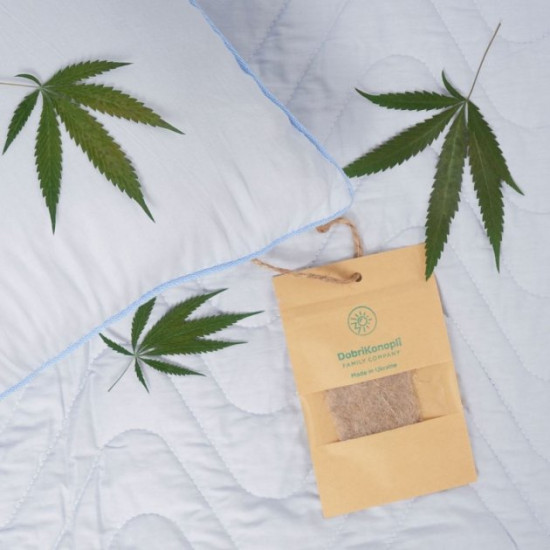 Hemp mattress pad Dobri Konopli for single bedroom 90*200 cm