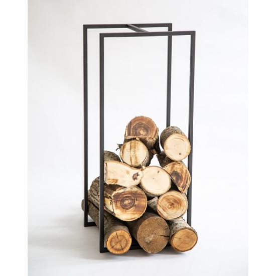 Minimalist straight-cut firewood. Art Republic