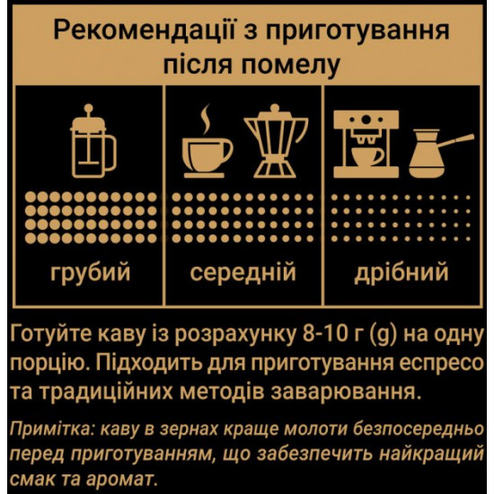 Кава в зернах Чорна Карта Espresso пакет 1000 г (8720254065342)